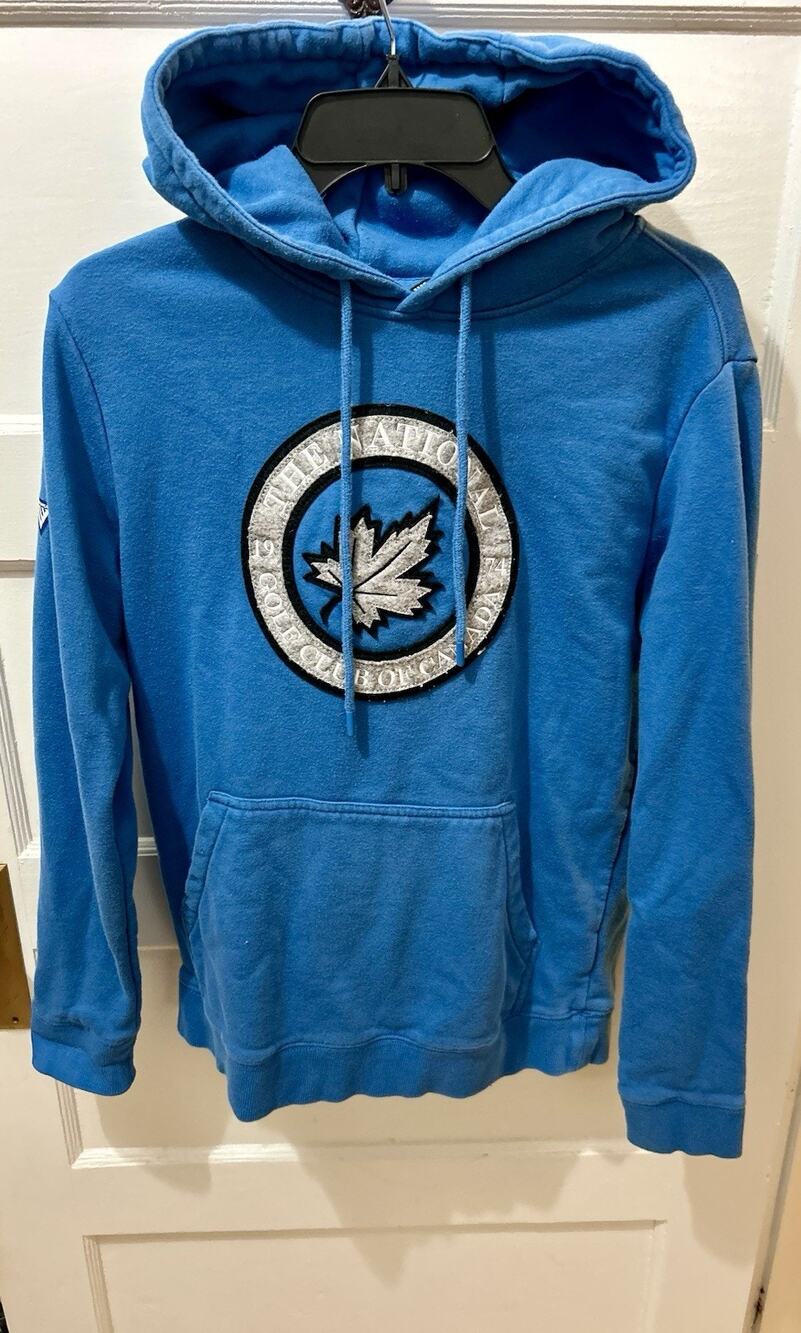 LEVELWEAR National Golf Club Canada Blue Long Sleeve Hoodie Shirt Small